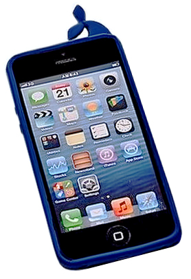 Силиконовый чехол для Iphone 5S в форме синего кита