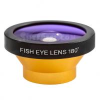 Объектив fisheye (фишай) 180 °для iPhone золотистый