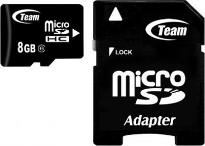 Купить 8 Gb microSDHC, Team Class4 / SD адаптер