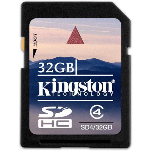 Купить Карта памяти 32 Gb SDHC, Kingston Class4