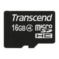 Купить 16 Gb microSDHC, Transcend Class4 / SD адаптер