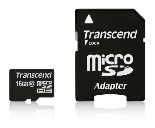Купить Карта памяти 16 Gb microSDHC, Transcend, Class10 UHS-1 / SD адаптер