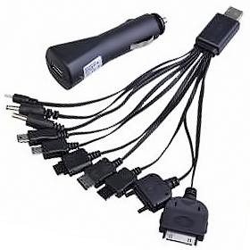 Купить Универсальное 10в1 USB  зарядное устройство для iPhone/iPod/PSP/мобильных телефонов