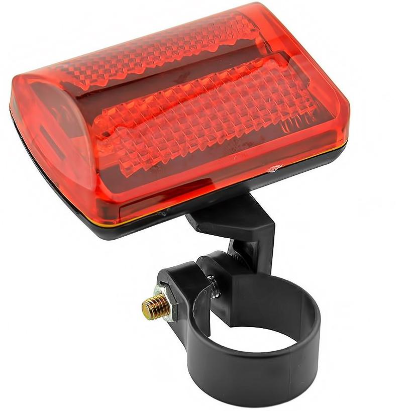 Купить Задний фонарь велосипедный 5 LED + крепление