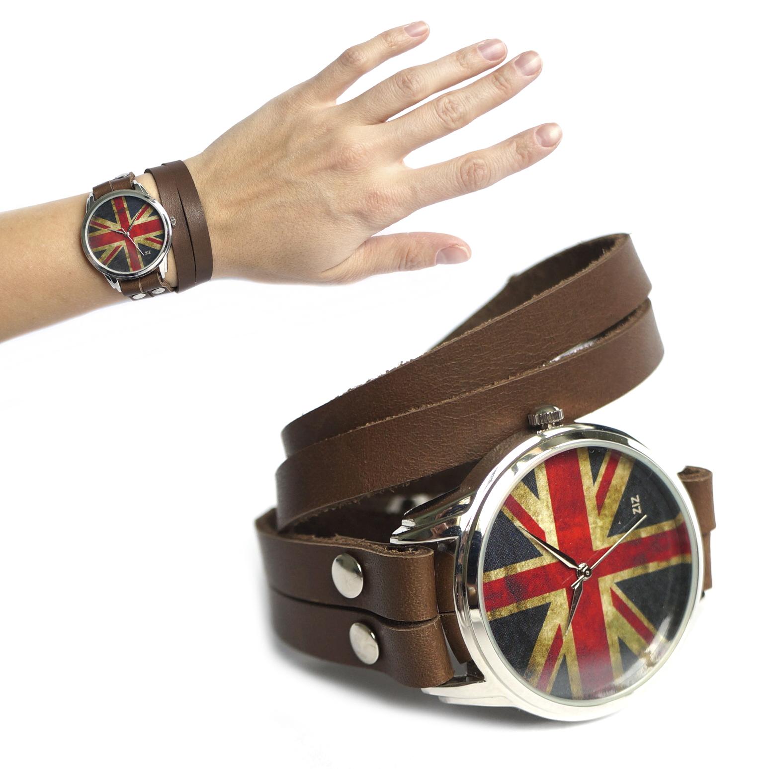 Купить Наручные часы ZIZ британский флаг гранж