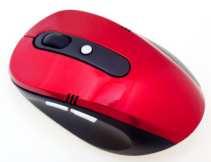 Купить Беспроводная оптическая мышь для ноутбука (красная)