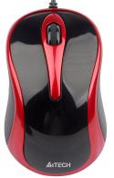 Купить Мышь A4Tech N-360-2 black-red V-TRACK USB 1000dpi