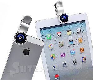 Набор объективов 3в1 (fisheye+wide+macro) для iPhone, iPad,HTC, Samsung, Nokia, Sony, LG